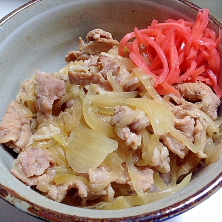 豚 丼 めんつゆ